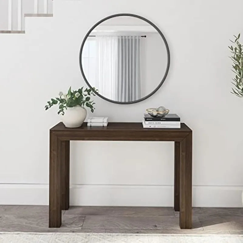 Plank+Beam Modern Solid Wood Console Table, 46.25”, Sofa Table, Narrow Entryway Table for Hallway, behind the Couch, Living Room