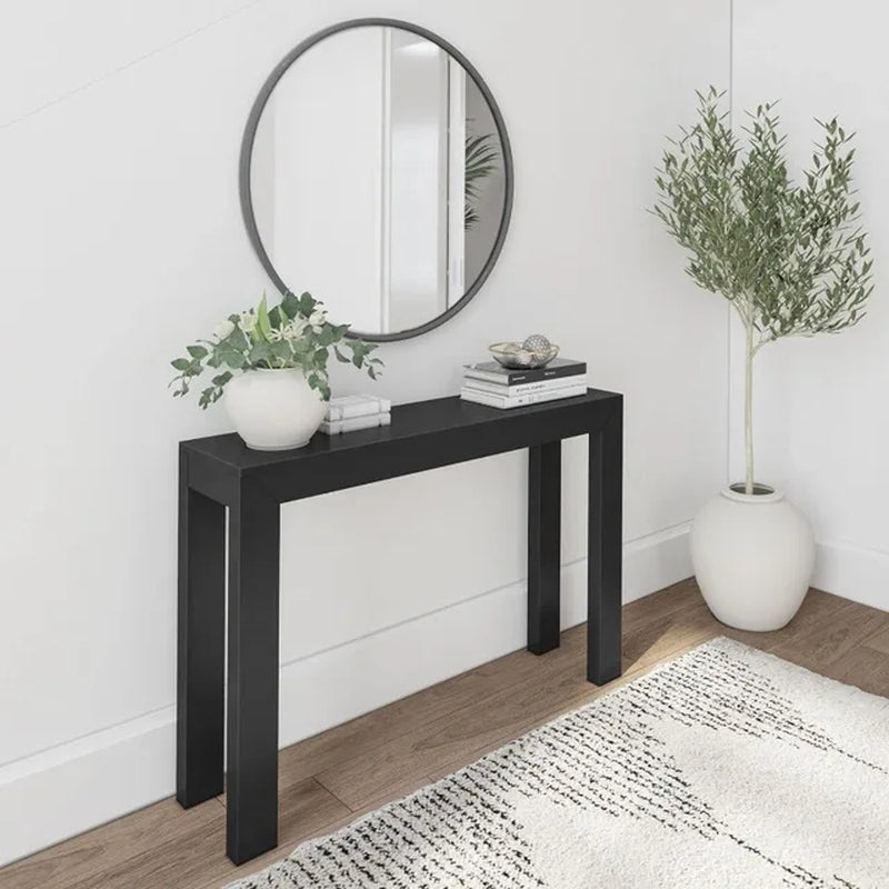 Plank+Beam Modern Solid Wood Console Table, 46.25”, Sofa Table, Narrow Entryway Table for Hallway, behind the Couch, Living Room
